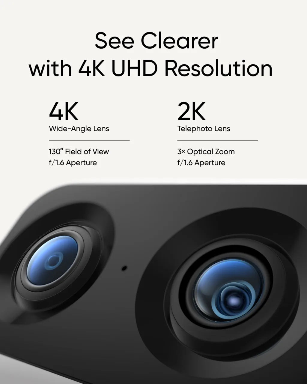 eufy S350 Indoor Cam – 4K Dual Lens, 360° PTZ, AI Pet Tracking
