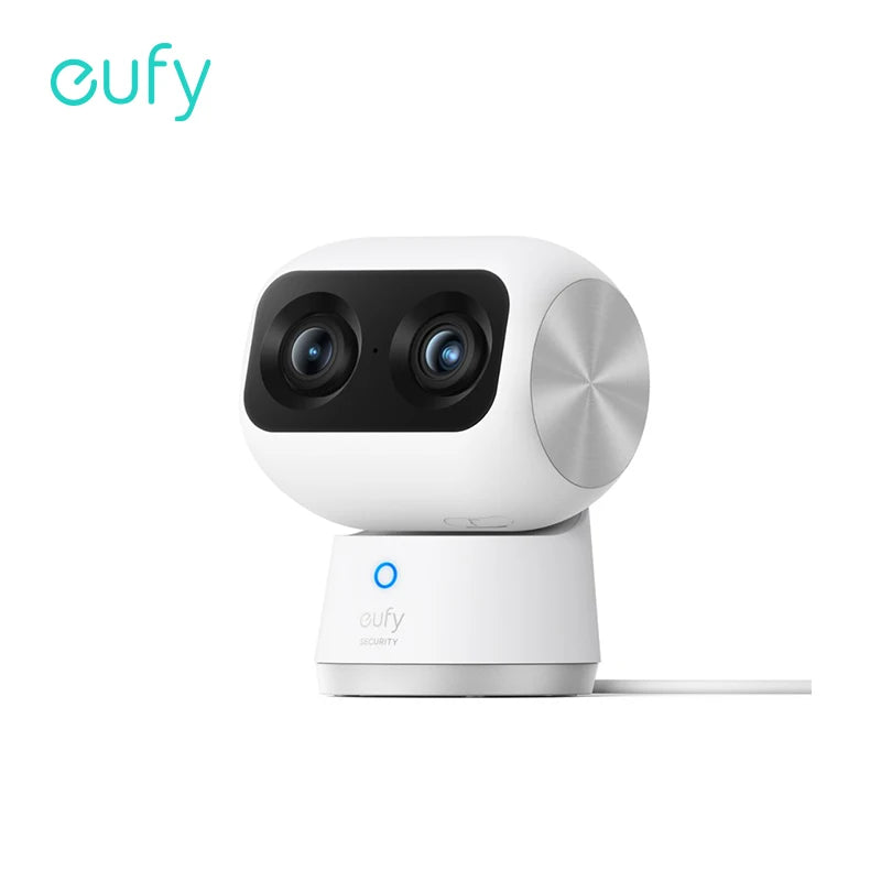 eufy S350 Indoor Cam – 4K Dual Lens, 360° PTZ, AI Pet Tracking
