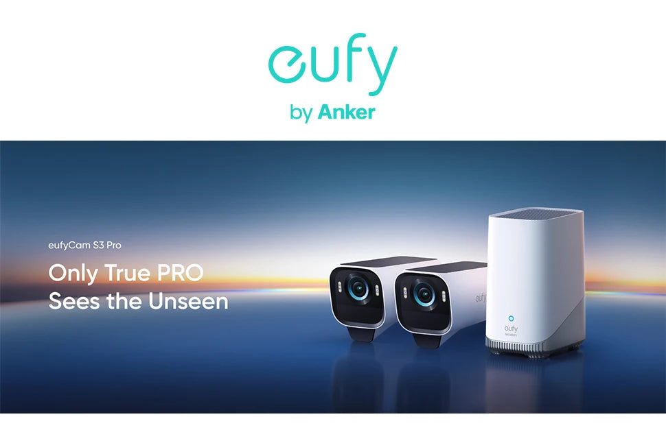 eufyCam S3 Pro – 2-Cam Solar Kit, 4K MaxColor, AI Detection, Forever Power