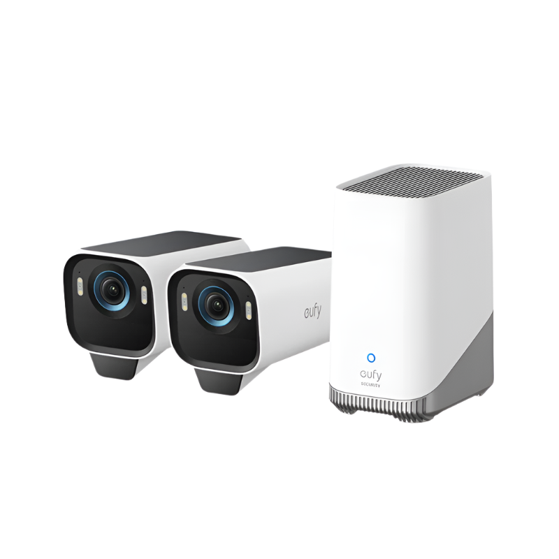 eufyCam S3 Pro – 2-Cam Solar Kit, 4K MaxColor, AI Detection, Forever Power