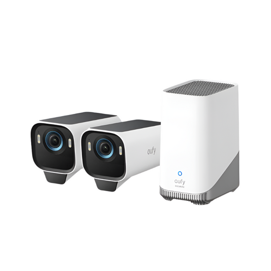 eufyCam S3 Pro – 2-Cam Solar Kit, 4K MaxColor, AI Detection, Forever Power